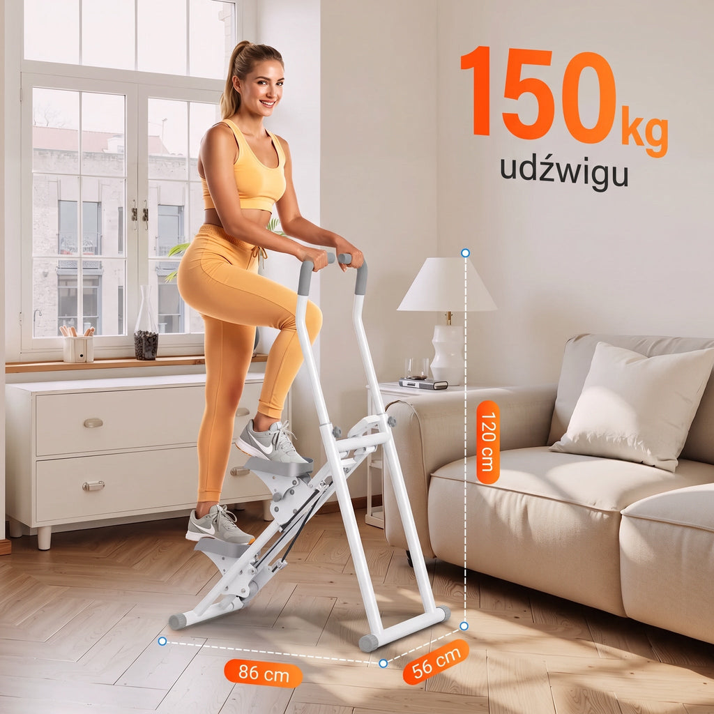 Trening na stepperze STEPI w salonie – udźwig do 150 kg
